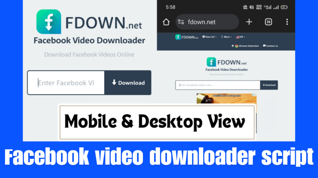 Facebook Video Downloader Script